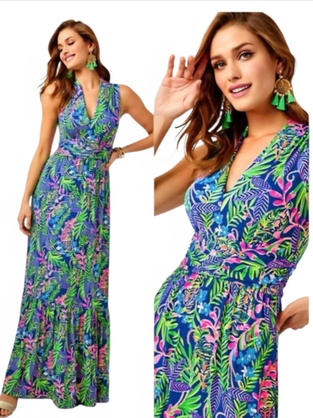 NWOT Lilly Pulitzer Pearce Maxi Dress How You Like Me Prowl XS